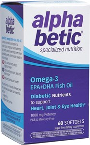Снимка на Алфа бетик омега 3 рибено масло за диабетици 1g х 60