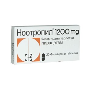 Снимка на Ноотропил таблетки 1200 мг х 20