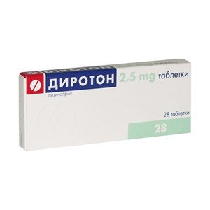 Снимка на Диротон таблетки 2.5 мг х 28
