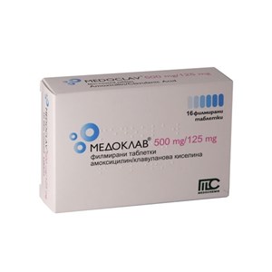 Снимка на Медоклав таблетки 625 мг х 16